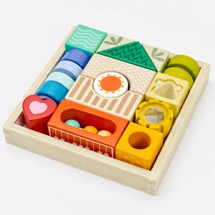 Drewniane Klocki Układanka Classic World - Klocki - miniaturka - grafika 1