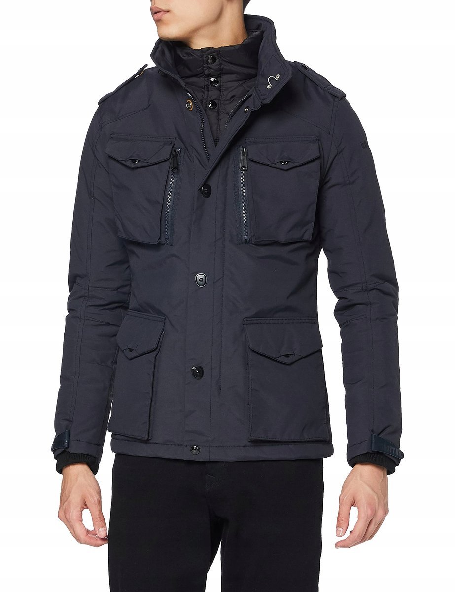 SCHOTT KURTKA MĘSKA GRANATOWA PUCHOWA CASUAL L J7A