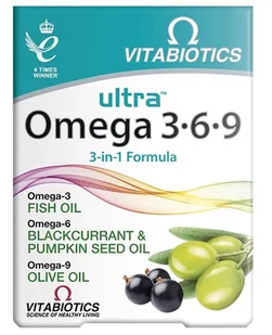 Vitabiotics Ultra Omega 3-6-9 Suplement Diety 60 Kapsułek - Witaminy i minerały - miniaturka - grafika 1