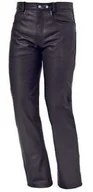 Odzież motocyklowa - Bikers Gear Australia Nowe męskie miękkie skórzane spodnie motocyklowe Rock and Roll Comfort Leather Jeans ze skóry premium dla wygodnego dopasowania, czarne, rozmiar 2XL - miniaturka - grafika 1