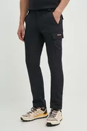 Spodnie męskie - Napapijri spodnie M-Faber męskie kolor czarny w fasonie cargo NP0A4HRP0411 - miniaturka - grafika 1