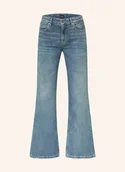 Spodnie damskie - Boss Jeansy Flare Soft blau - BOSS - miniaturka - grafika 1