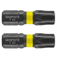 Wkrętarki - Graphite Bity udarowe TX40 x 25 mm, 2 szt. TOP-56H517 - miniaturka - grafika 1