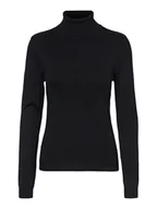 Swetry damskie - Vero Moda Sweter "Glory" w kolorze czarnym - miniaturka - grafika 1