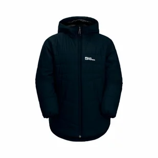 Dziewczęcy płaszcz softshellowy Jack Wolfskin SOLYD INS COAT G night blue/night blue - 92 - Płaszcze damskie - miniaturka - grafika 1
