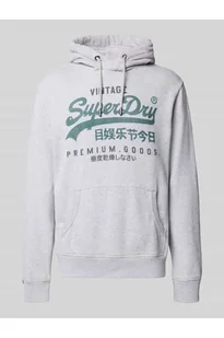 Bluza z kapturem i kieszenią kangurką - Superdry - Bluzy męskie - miniaturka - grafika 1