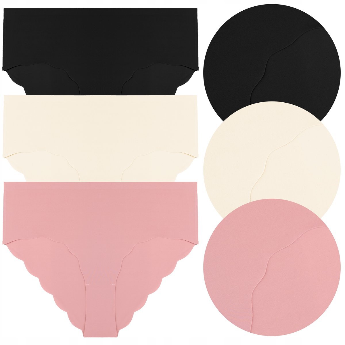 MAJTKI DAMSKIE FIGI Modelujące Wyszczuplające Wysoki Stan Maxi 3 pak r. 4XL