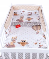 Pościel dla dzieci - BabyLux Pościel Do Łóżeczka 140x70 Dziecięca Niemowlęca 135X100 cm 4EL N54 - miniaturka - grafika 1