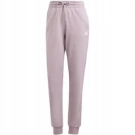 Dresy męskie - Spodnie damskie adidas Essentials Linear French Terry Cuffed fioletowe IS21 - miniaturka - grafika 1