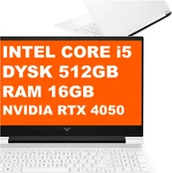 Laptopy - HP Victus 16T-R100 / C7TK7U8 / Intel i5 / 16GB / 512GB / RTX 4050 / FullHD / Win 11 / Biały - miniaturka - grafika 1