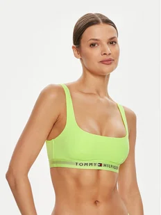 Tommy Hilfiger Góra od bikini UW0UW04108 Zielony - Stroje kąpielowe - miniaturka - grafika 1