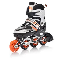 Rolki - Rolki Regulowane Meteor 4w1 Seasons Orange LED 2022 - 38-41 - miniaturka - grafika 1