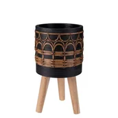 Donice - Donica BOHO 21,5 cm 28490 czarny - miniaturka - grafika 1