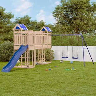 vidaXL Plac zabaw do ogrodu, lite drewno sosnowe - Place zabaw - miniaturka - grafika 1