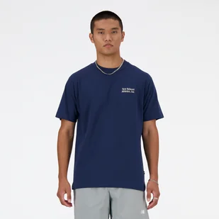 Koszulka męska New Balance MT41588NNY  granatowa - Koszulki męskie - miniaturka - grafika 1