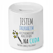 Skarbonki - Dla Kontrolera Skarbonka na Urodziny na Prezent` z Nadrukiem ze Zdjęciem + Opakowanie na prezent (wzór 04) - miniaturka - grafika 1