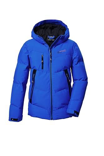 killtec Chłopięca pikowana kurtka/kurtka zimowa z kapturem KOW 374 BYS QLTD JCKT, neon blue, 152, 42167-000