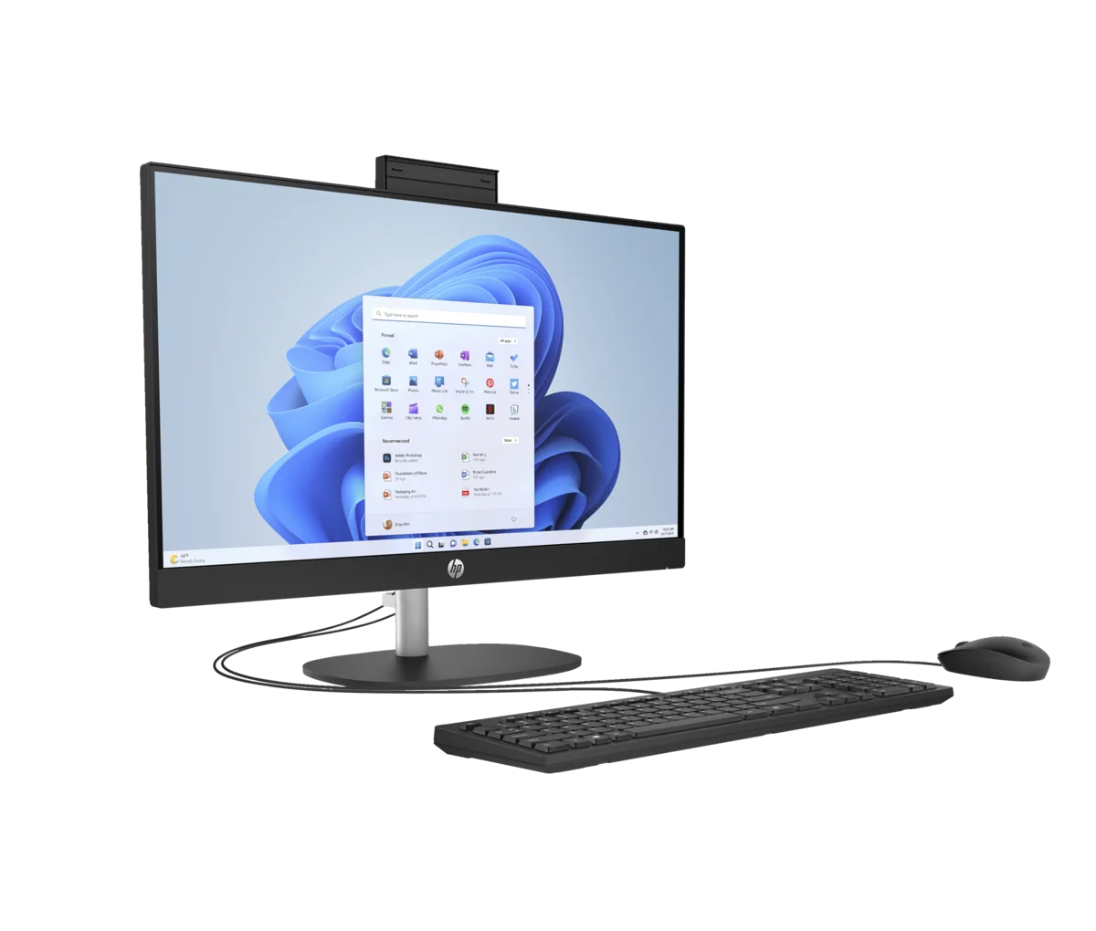 Komputer All-in-One HP 24-cr2001nw / C72V6EA / Intel Ultra 7 / 16GB / 1TB / Intel UHD / FullHD / Win 11 Pro / Czarny C72V6EA_16GB_1000SSD_W11P