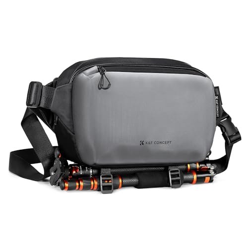 K&F Concept Plecak na aparat, torba na ramię, kwadratowa torba, kieszenie dla fotografów, etui na aparat fotograficzny, prostokątny pokrowiec, kompatybilny z Canon/Nikon/Sony/DJI Mavic