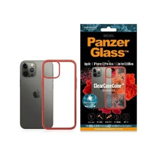 Etui PanzerGlass ClearCase na iPhone 12 Pro Max - przezroczysto-czerwone - Etui i futerały do telefonów - miniaturka - grafika 1