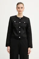 Marynarki i żakiety damskie - Morgan marynarka kolor czarny jednorzędowa VICK - miniaturka - grafika 1