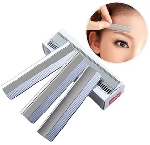 Project Lashes, 10 Szt Brzytwa Japońska, Trymer Do Brwi, Platinium - Pozostałe akcesoria do makijażu - miniaturka - grafika 1