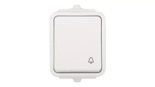 Schneider Electric Przycisk dzwonek natynkowy IP44 WNT-101C biały Cedar - Wyłączniki światła i elektryczne - miniaturka - grafika 1