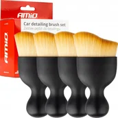 Akcesoria do mycia samochodu - Zestaw pędzli detailingowych pędzelki detailing czyszczenie wnętrza 4 szt. amio-04335 - miniaturka - grafika 1