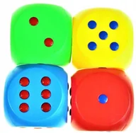 Sortery dla dzieci - 4x Duża Lekka Kostka Edukacyjna Dom Przedszkole Szkoła Żłobek Kostki 10 CM - miniaturka - grafika 1