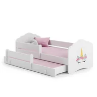 Łóżka dla dzieci i młodzieży - Łóżko podwójne FALA 160x80 Róg jednorożca - miniaturka - grafika 1