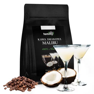 Kawa smakowa Malibu ziarnista 100% Arabika 250g - Cappuccino i kawy smakowe - miniaturka - grafika 1