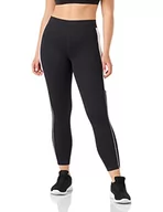 Legginsy - Champion Damskie legginsy C-tech-Crop, czarny/biały, S - miniaturka - grafika 1