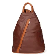 Torebki damskie - FELIPA Damska torebka Backpack, brązowa koniak, Br?zowy koniak - miniaturka - grafika 1