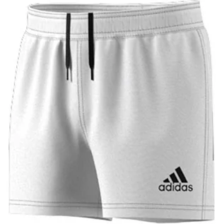 Spodnie i spodenki dla chłopców - Adidas Szorty chłopięce z 3 paskami Sho Y Czarny, biały 9 Years GI7638 - grafika 1