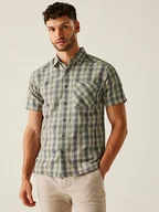 Koszulki sportowe męskie - Regatta Koszula funkcyjna "Mindano IX" w kolorze khaki - miniaturka - grafika 1