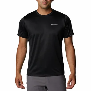 Męska koszulka szybkoschnąca Columbia Hike Crew black - L - Koszulki męskie - miniaturka - grafika 1