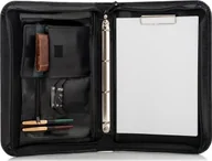 Teczki i aktówki - Belveder Skórzany Organizer Czarny na Dokumenty 01SB - miniaturka - grafika 1