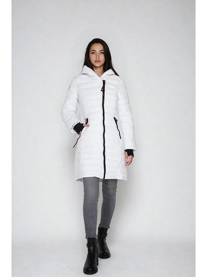 CANADA weather gear Płaszcz zimowy w kolorze białym