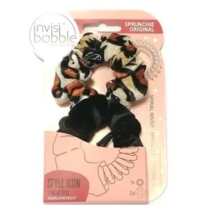 Invisibobble Sprunchie zestaw gumek do włosów True Black/Purrfection/Crystal Clear 3szt. - Pozostałe akcesoria fryzjerskie - miniaturka - grafika 1