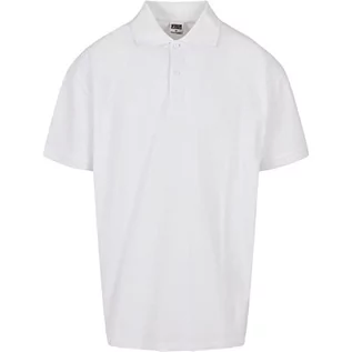 Koszule męskie - Urban Classics Męska koszula polo oversize, biała, XL - grafika 1