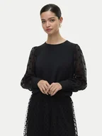 Bluzki damskie - Vero Moda Bluzka Alva 10337474 Czarny Regular Fit - miniaturka - grafika 1