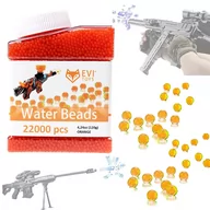 Zabawki militarne - Kulki żelowe wodne do Pistoletu i Karabinu 7-8mm - pomarańczowe 22000 sztuk - miniaturka - grafika 1