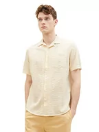 Koszule męskie - TOM TAILOR Koszula męska 1036215, 31776-żółta kora w paski, 3XL, 31776 - Żółty kora Stripe, 3XL - miniaturka - grafika 1