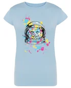 Koszulki i topy damskie - T-Shirt kolorowy nadruk Kot ASTRONAUTA r. XXL - miniaturka - grafika 1