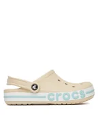 Klapki i japonki męskie - Crocs Klapki BAYABAND CLOG 205089-1LI Beżowy - miniaturka - grafika 1