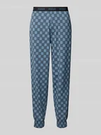 Piżamy męskie - Spodnie od piżamy o kroju regular fit z mieszanki bawełny model ‘AARON’ - miniaturka - grafika 1