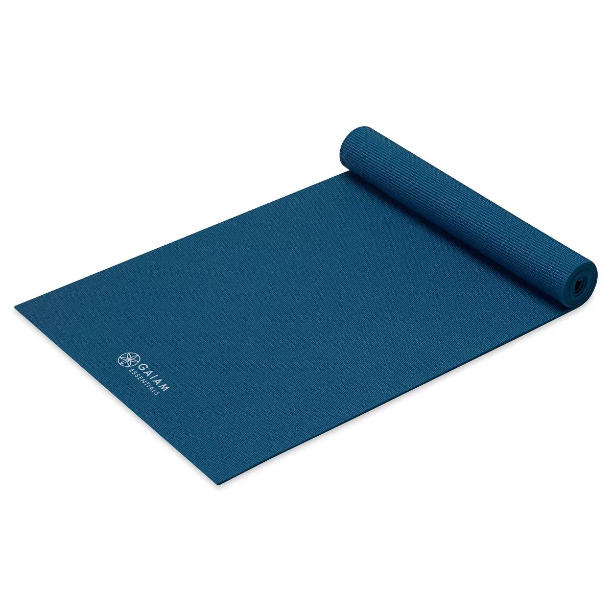 Gaiam Mata do jogi Gaiam Essentials Navy z paskiem 63314 6 mm MATA_GAIAM_63314