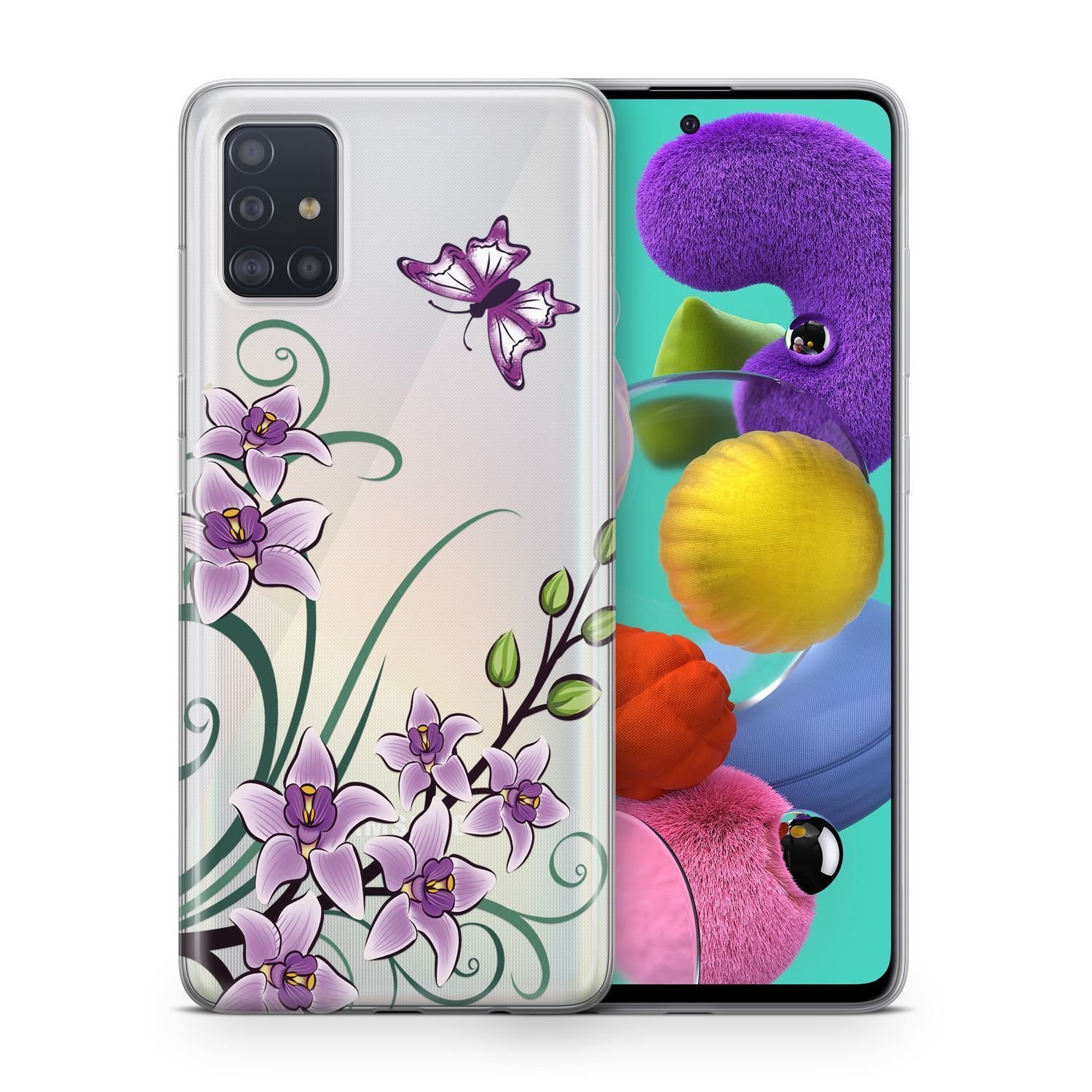 Etui na telefon komórkowy Pokrowiec ochronny na Samsung Galaxy A22 4G Pokrowiec na etui Bumper Cases TPU, Model: Samsung Galaxy A22 4G, Wybierz wzór: Kwiat lotosu