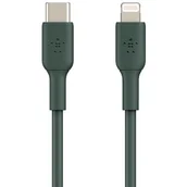 Kable USB - Belkin kabel USB-C na Lightning (iPhone kabel do szybkiego ładowania do iPhone 8 lub nowszy) Boost Charge kabel USB-C z certyfikatem MFi (Midnight Green, 1m), CAA003bt1MMG CAA003bt1MMG - miniaturka - grafika 1