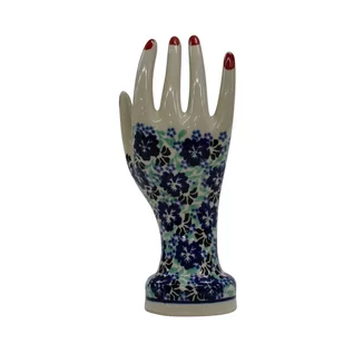 Ceramiczny stojak na biżuterię Bolesławiec - Biżuteria - akcesoria - miniaturka - grafika 1